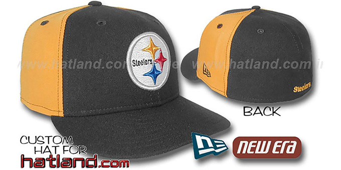 Steelers 'PINWHEEL-2' Black-Gold Fitted Hat