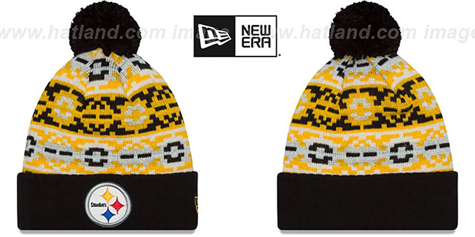 Steelers 'RETRO CHILL' Knit Beanie Hat by New Era