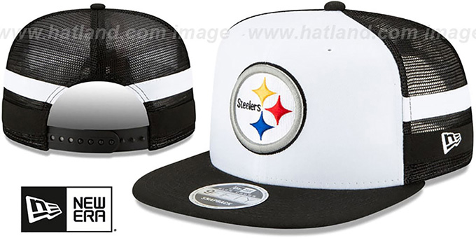 Steelers 'SIDE-STRIPED TRUCKER SNAPBACK' Hat by New Era