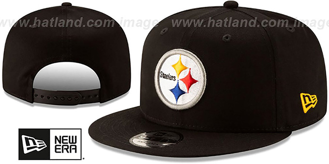 black on black steelers hat