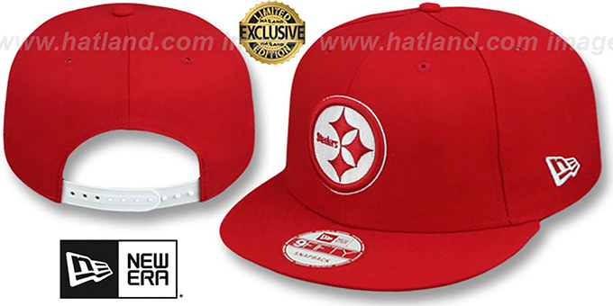 Steelers 'TEAM-BASIC SNAPBACK' Red-White Hat by New Era