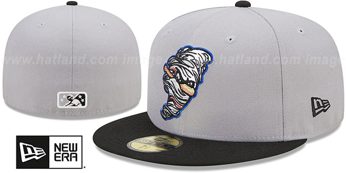 Storm Chasers 'MILB MARVEL DEFENDERS' Grey-Black Fitted Hat by New Era