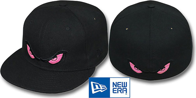 Storm 'PINK EYES' Black Fitted Hat by New Era