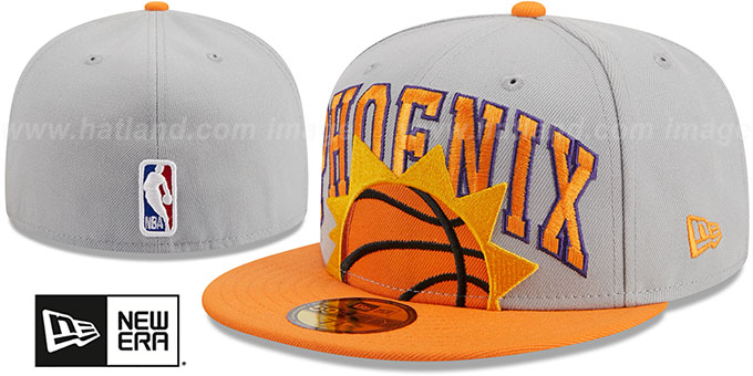 Suns '2023 NBA TIP OFF' Grey-Orange Fitted Hat by New Era