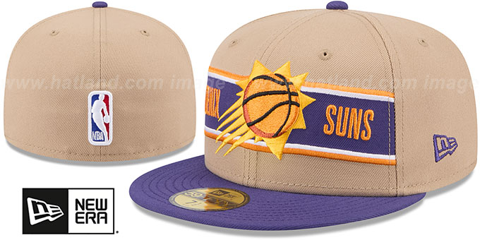 Suns '2024 NBA DRAFT' Camel-Purple  Fitted Hat by New Era