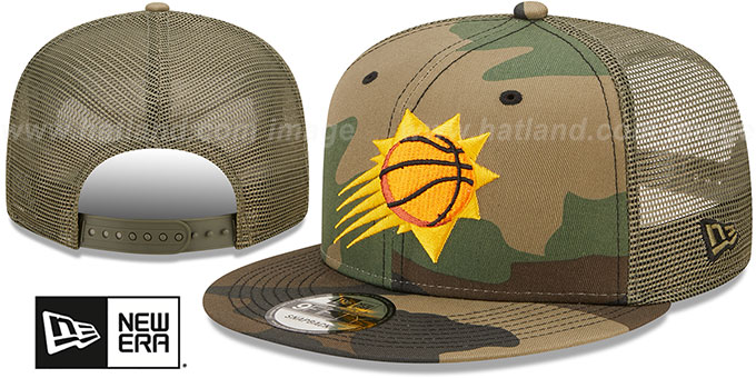 Suns 'ARMY CAMO TRUCKER' Hat by New Era