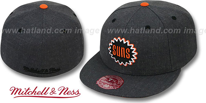 Suns 'GREY HEDGEHOG' Fitted Hat by Mitchell and Ness