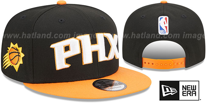 Suns 'STATEMENT SNAPBACK' Black-Orange Hat by New Era