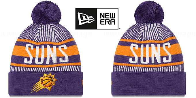 Suns 'STRIPED' Knit Beanie Hat by New Era