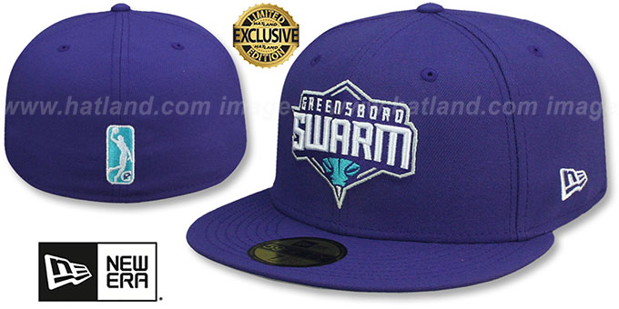 Swarm 'NBA G-LEAGUE' Purple Fitted Hat by New Era