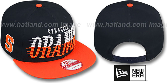 Syracuse 'SAILTIP SNAPBACK' Navy-Orange Hat by New Era