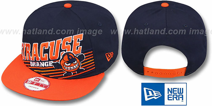 Syracuse 'STILL ANGLIN SNAPBACK' Navy-Orange Hat by New Era