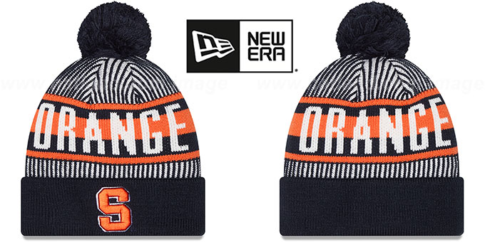 Syracuse 'STRIPED' Knit Beanie Hat by New Era