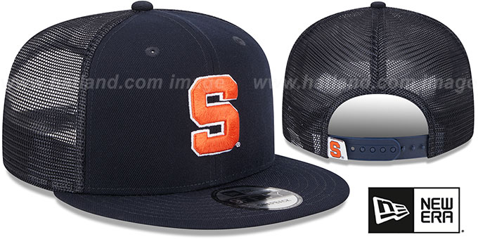 Syracuse 'TEAM-BASIC TRUCKER SNAPBACK' Navy Hat by New Era