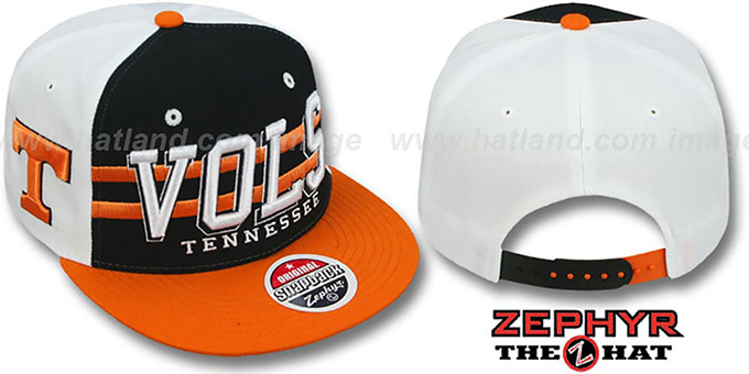 Tennessee '2T SUPERSONIC SNAPBACK' Black-Orange Hat by Zephyr