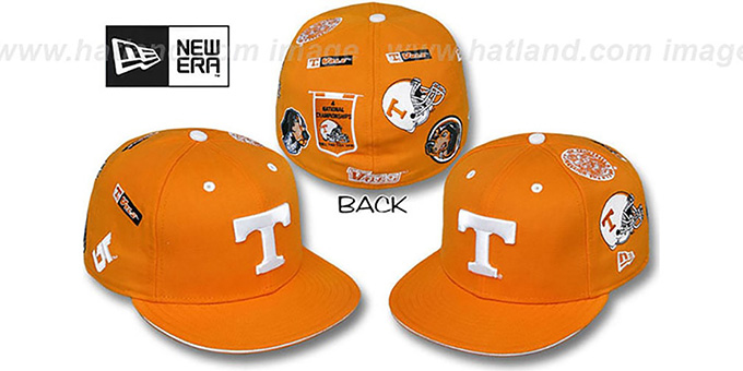 Tennessee 'NCAA ALL-OVER' Orange Fitted Hat by New Era