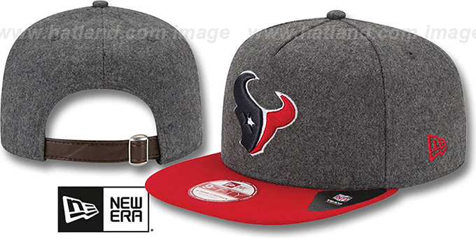 Texans '2T MELTON A-FRAME STRAPBACK' Hat by New Era