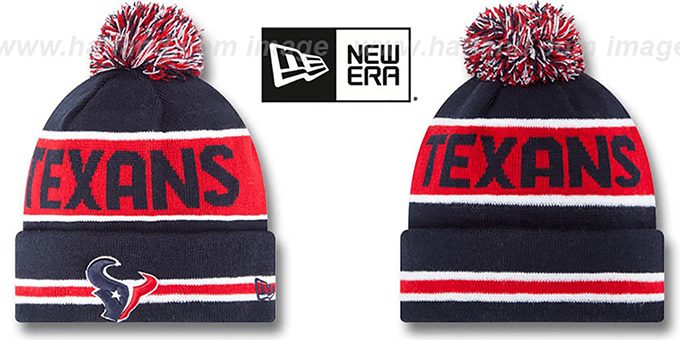 Texans 'THE-COACH' Navy Knit Beanie Hat by New Era