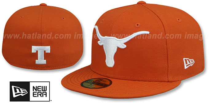 Texas 'NCAA TEAM-BASIC' Burnt Orange Fitted Hat by New Era