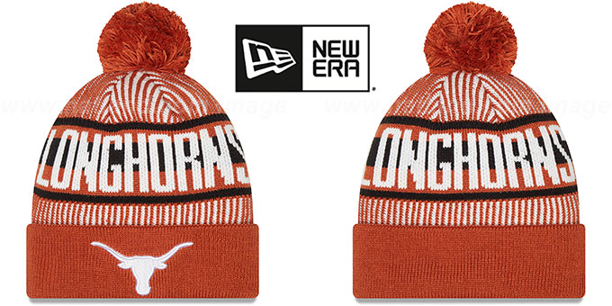 Texas 'STRIPED' Knit Beanie Hat by New Era