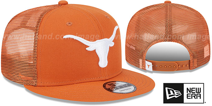 Texas 'TEAM-BASIC TRUCKER SNAPBACK' Burnt Orange Hat by New Era