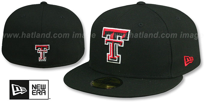 Texas Tech 'NCAA TEAM-BASIC' Black Fitted Hat by New Era