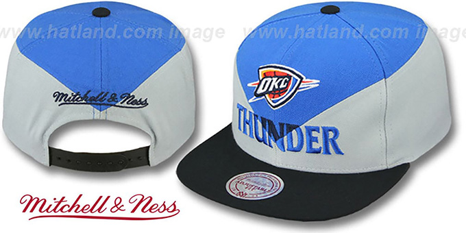 Thunder 'AMPLIFY DIAMOND SNAPBACK' Blue-Grey Hat by Mitchell and Ness