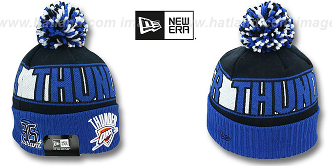 Thunder DURANT 'REP-UR-TEAM' Knit Beanie Hat by New Era