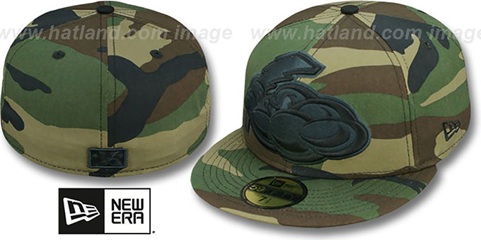 Thunder 'MIGHTY-XL' Army Camo Fitted Hat by New Era