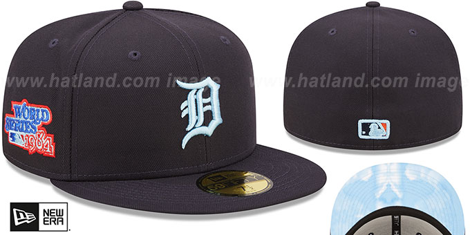 Tigers 1984 WS 'CLOUD-UNDER' Navy Fitted Hat by New Era