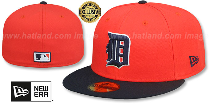 Tigers 'COOPERPACK' Orange-Navy Fitted Hat by New Era