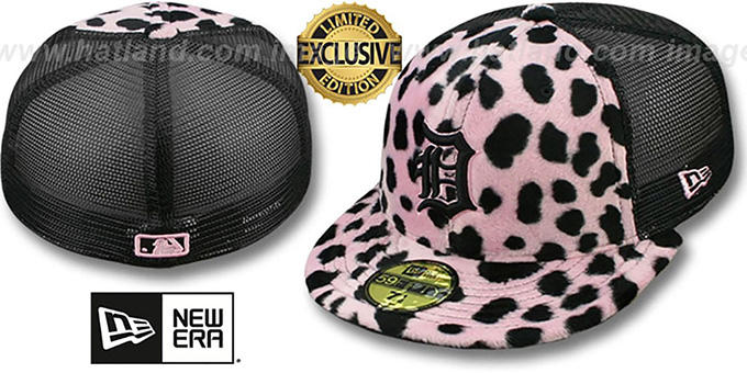 Tigers DALMATION 'ANIMAL-FUR MESH-BACK' Fitted Hat by New Era