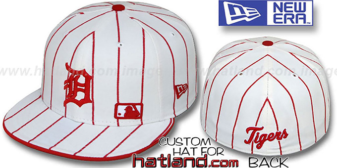 Tigers 'FABULOUS' White-Red Fitted Hat by New Era