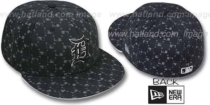 Tigers 'MLB FLOCKING' Black Fitted Hat by New Era