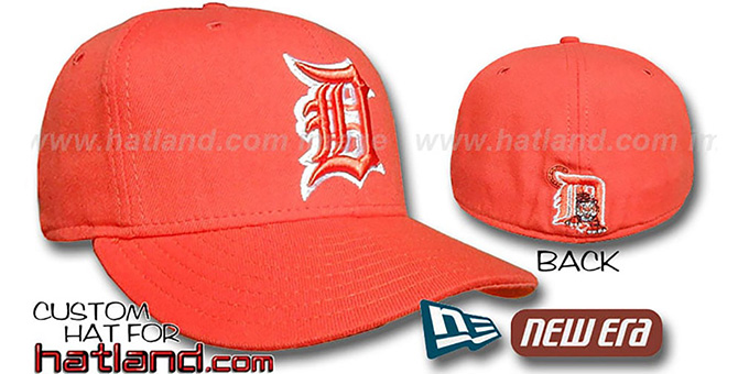 Tigers Orange-Orange '59FIFTY' Fitted Hat by New Era