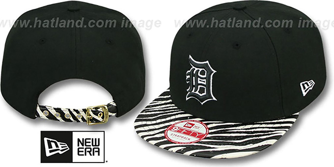 Tigers 'OSTRICH-ZEBRA STRAPBACK' Hat by New Era