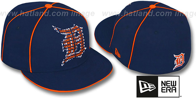 Tigers 'REPEAT BIG-ONE' Navy Fitted Hat by New Era