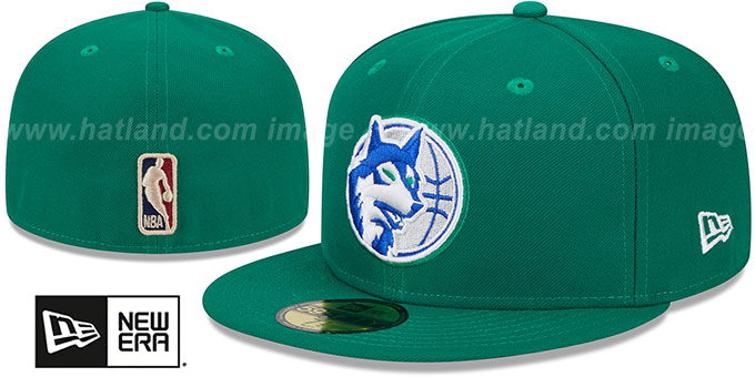 Timberwolves 'NBA CLASSIX' Kelly Fitted Hat by New Era