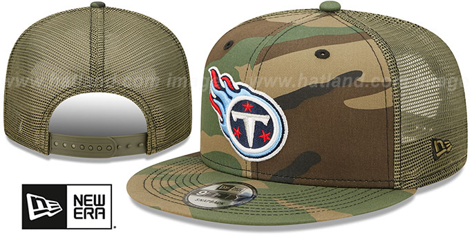 Titans 'ARMY CAMO TRUCKER' Hat by New Era