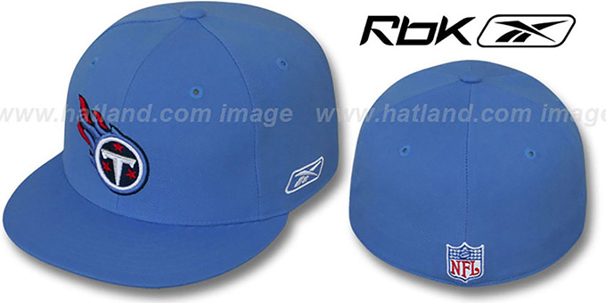 Titans 'COACHES' Light Blue Fitted Hat by Reebok