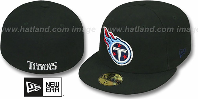 Titans 'NFL TEAM-BASIC' Black Fitted Hat by New Era