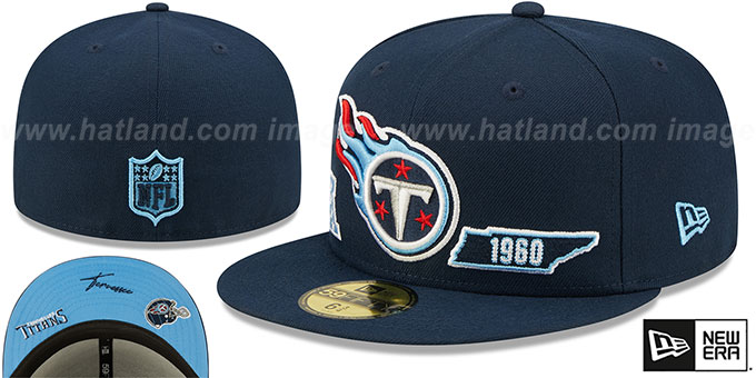 Titans 'TRIPLE THREAT IDENTITY' Navy Fitted Hat by New Era