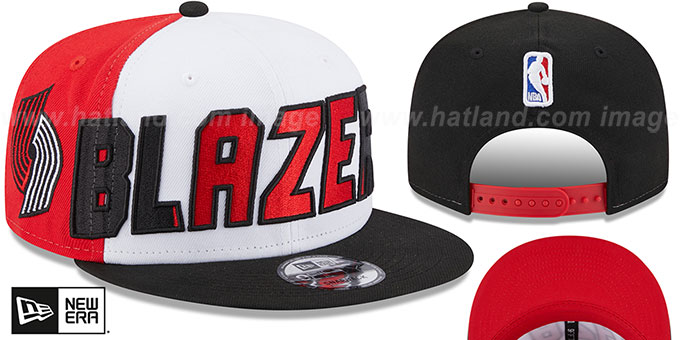 Trail Blazers 'COLOR BLOCK BACK HALF SNAPBACK' Hat by New Era