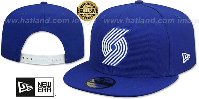 Trailblazers 'TEAM-BASIC SNAPBACK' Royal-White Hat by New Era