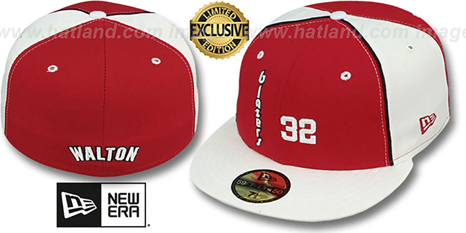 Trailblazers WALTON 'TEAM-UP' Red-White Fitted Hat by New Era