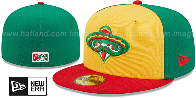 Travelers 'COPA' Gold-Green-Red Fitted Hat by New Era