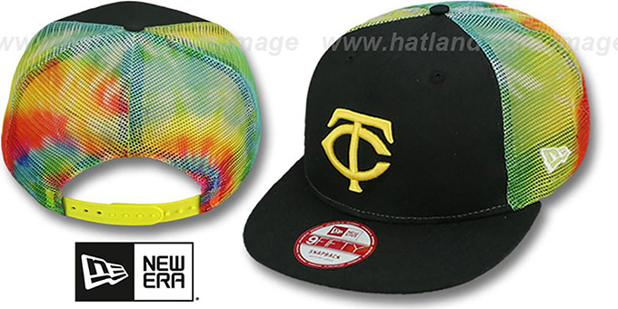 Twins  'MESH TYE-DYE SNAPBACK' Hat by New Era