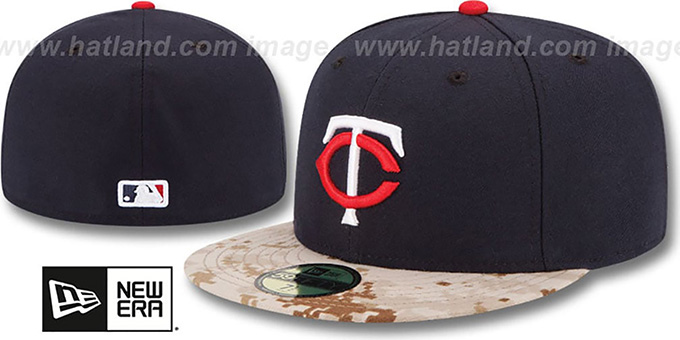 Twins '2015 STARS N STRIPES' Fitted Hat by New Era