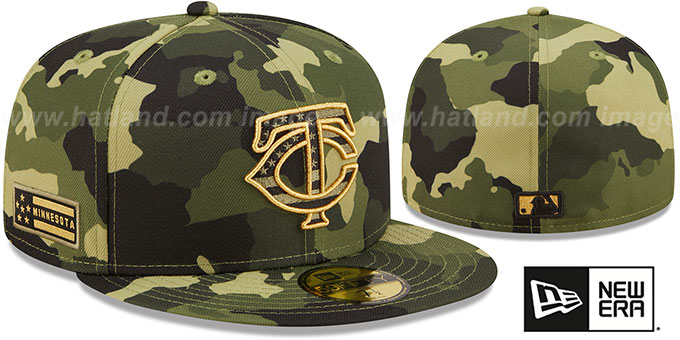 Twins 2022 ARMED FORCES 'STARS N STRIPES' Hat by New Era