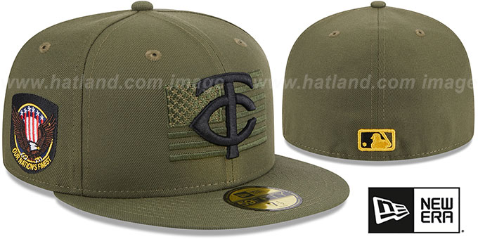 Twins 2023 ARMED FORCES 'STARS N STRIPES' Hat by New Era